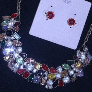 Multi-color gems 18-22" Necklace